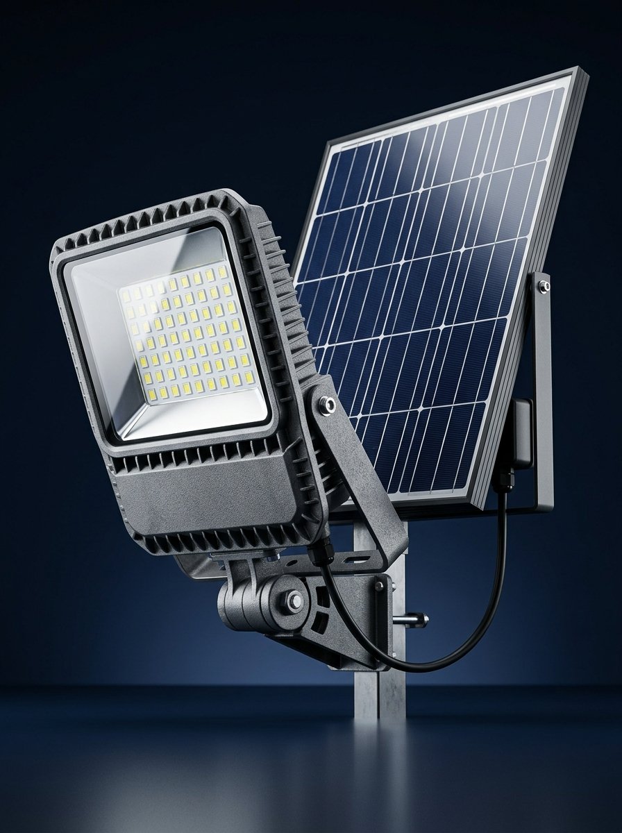 Glidell 100W LED Solar Flood Light Commercial Security